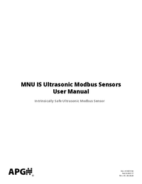 Thumbnail of document Manual - MNU-IS Intrinsically Safe Modbus Ultrasonic Level Sensor